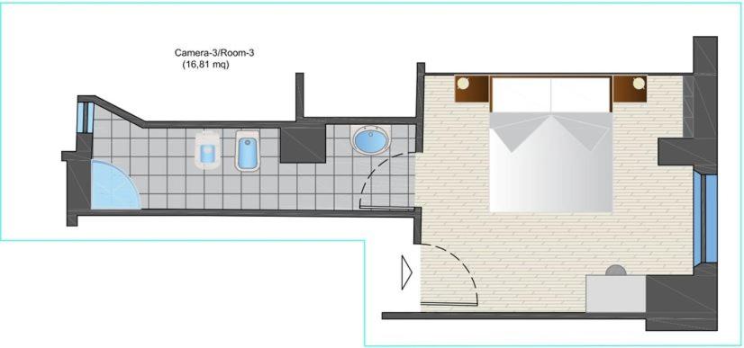 Půdorys ubytování Il Guasco Rooms