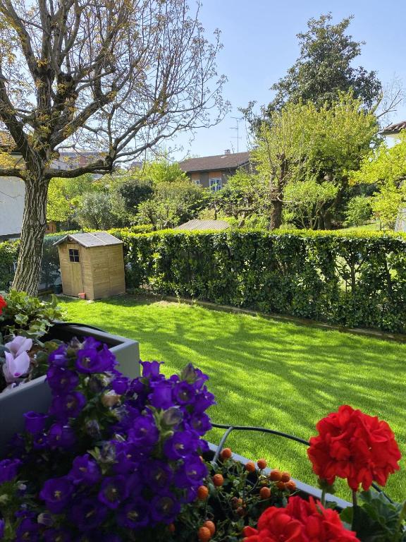 Zahrada ubytování B&B Villa Tersius