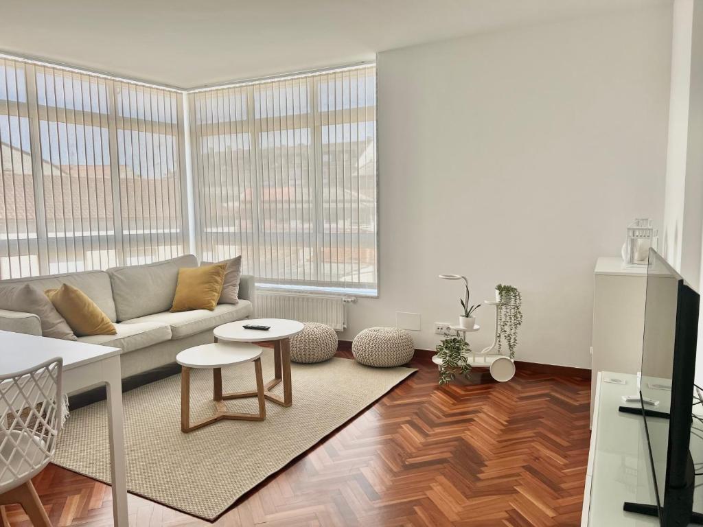 Χώρος καθιστικού στο Abaleen apartamento