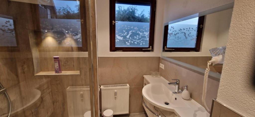 Koupelna v ubytování Renatas Ferienwohnung ISABEL