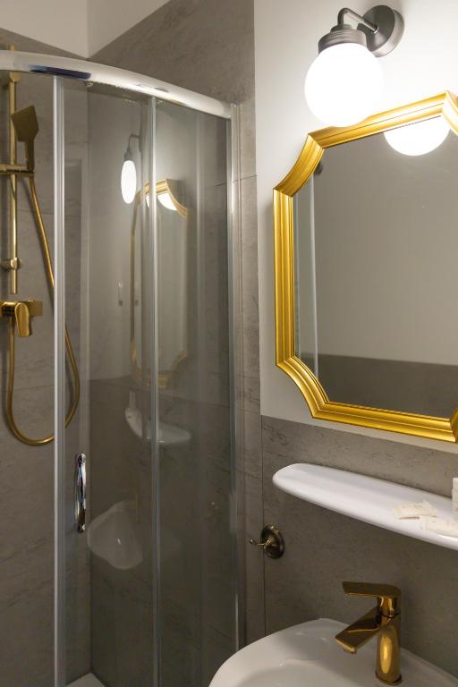 Kúpeľňa v ubytovaní Hotel Mały Młyn