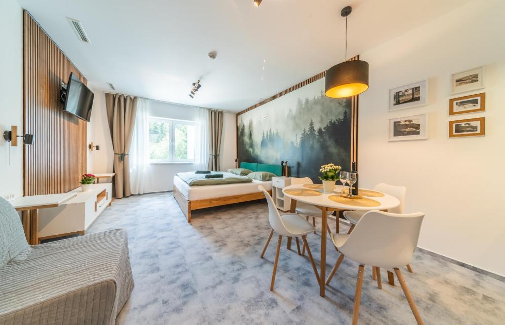 Posezení v ubytování Luxusní apartmány Domovjanka - VELKÁ STOLOVÁ a MALÁ STOLOVÁ