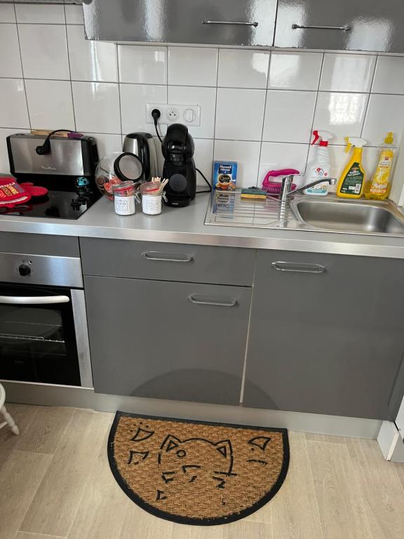 Kuchyň nebo kuchyňský kout v ubytování chambres de la Nonette