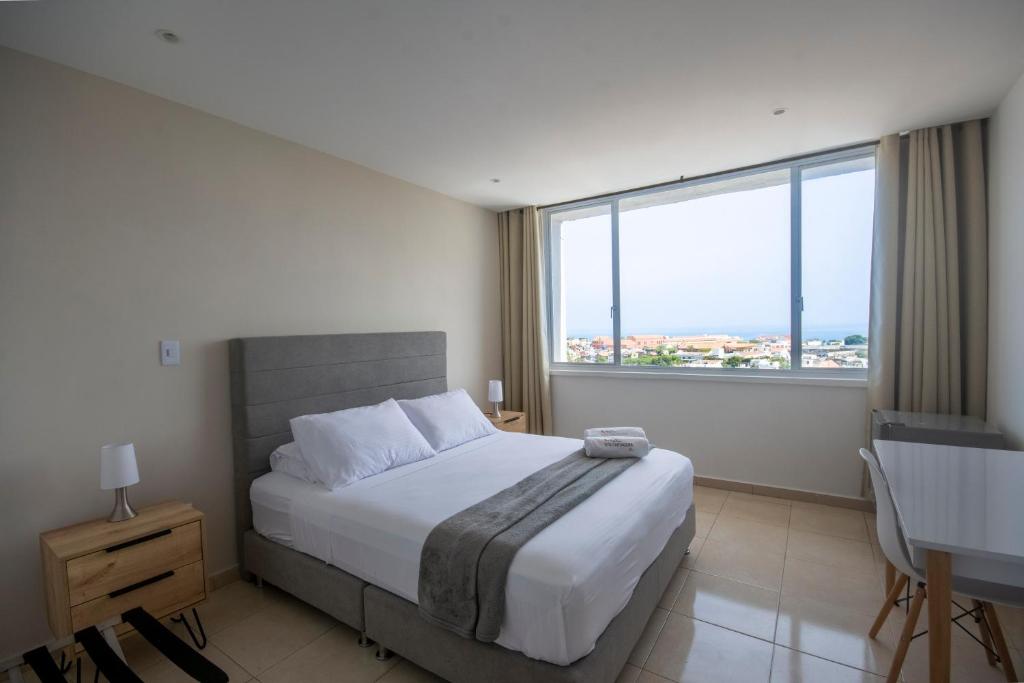 Postel nebo postele na pokoji v ubytování Hotel Stil Cartagena
