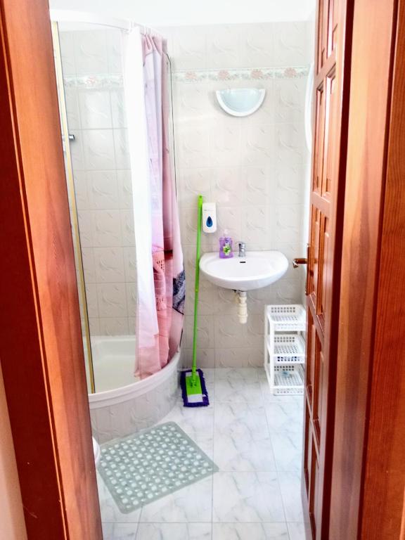 Koupelna v ubytování Apartmany a Chata Agy