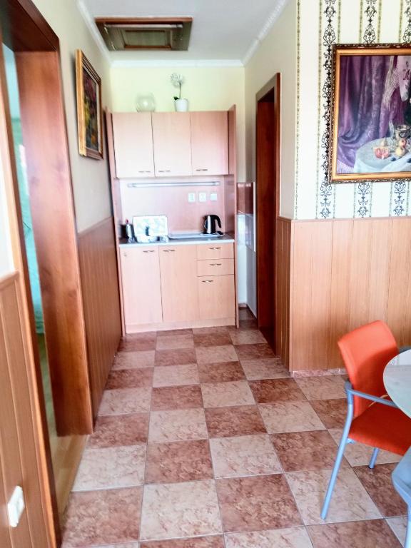 Kuchyň nebo kuchyňský kout v ubytování Apartmany a Chata Agy