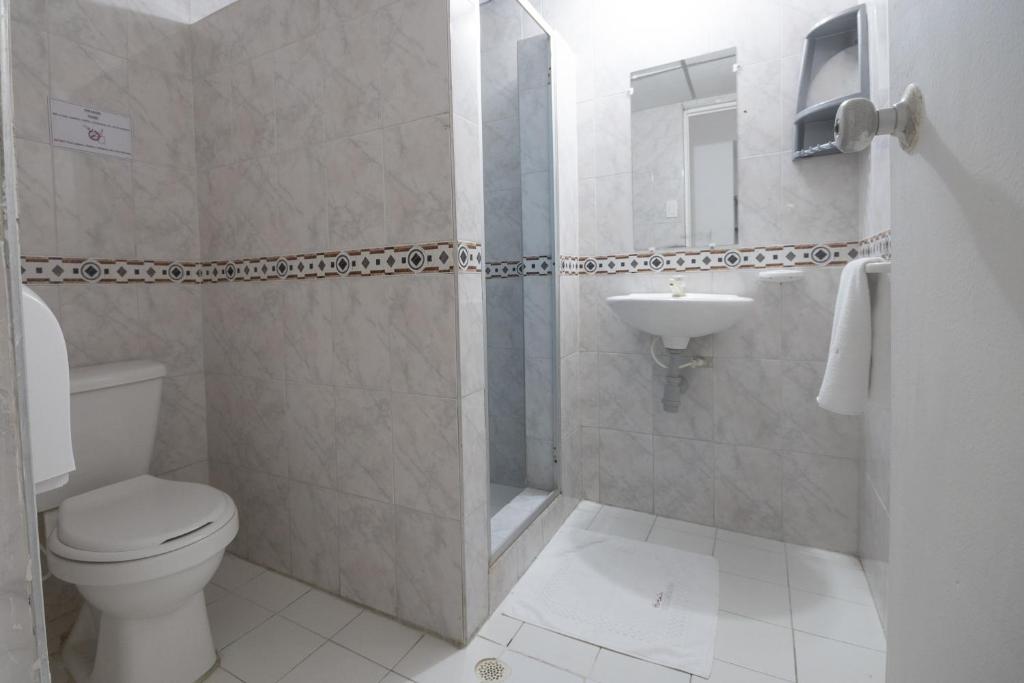 Koupelna v ubytování Hotel Stil Cartagena
