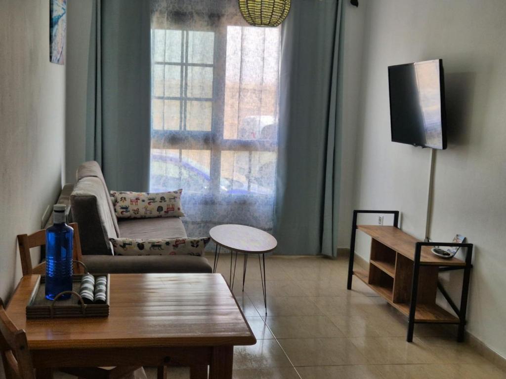 TV a/nebo společenská místnost v ubytování Apartamentos Cotillo Family