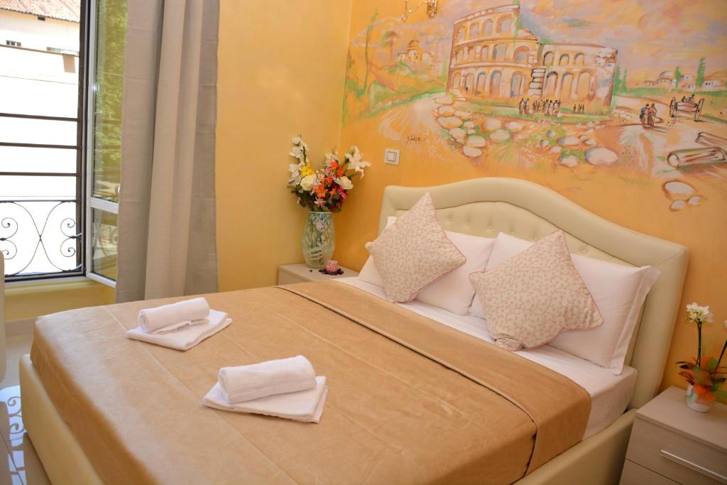 Postel nebo postele na pokoji v ubytování Rome Innitaly Affittacamere o GuestHouse