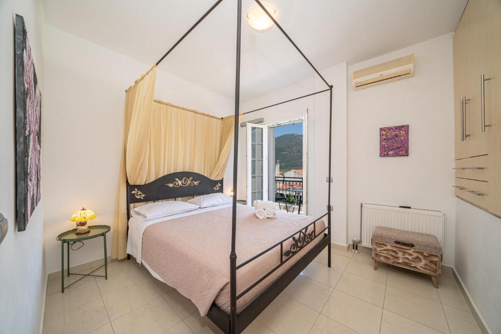 Postel nebo postele na pokoji v ubytování Blue Villa