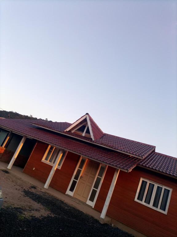 Bygningen som feriehuset ligger i