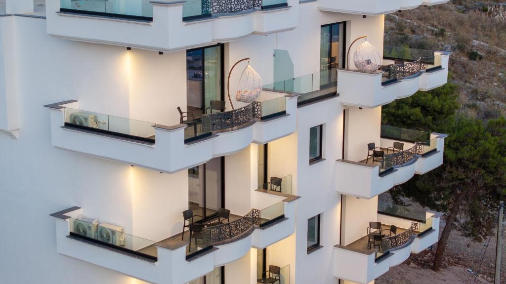 Balkón nebo terasa v ubytování Arrei Hotel
