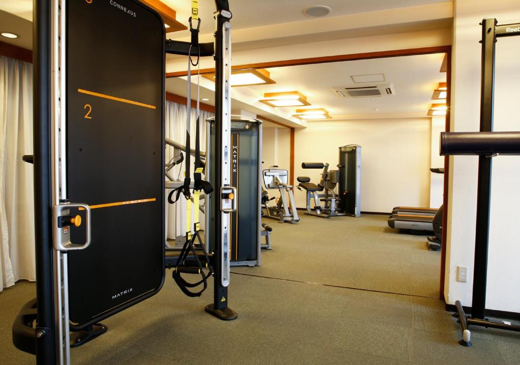 Fitness centrum a/nebo fitness zařízení v ubytování Shimahana