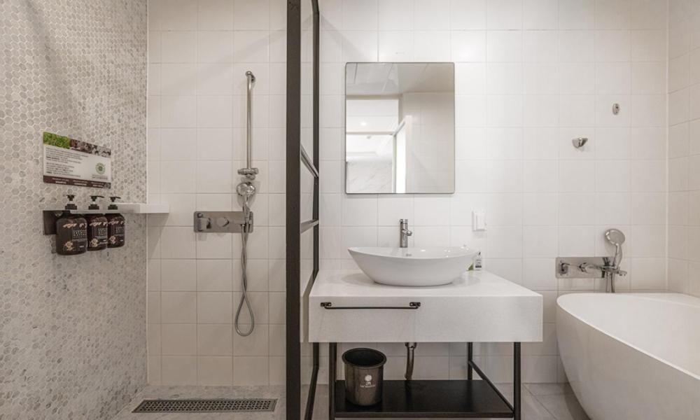 Koupelna v ubytování Daegu February Hotel Dongseongro