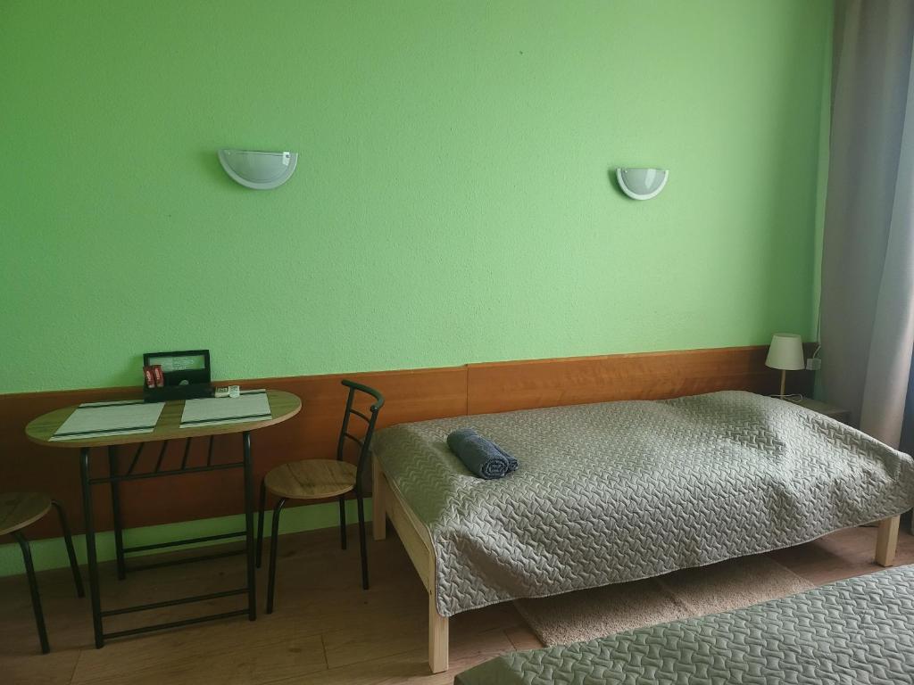 Postel nebo postele na pokoji v ubytování Transhostel FAMILY