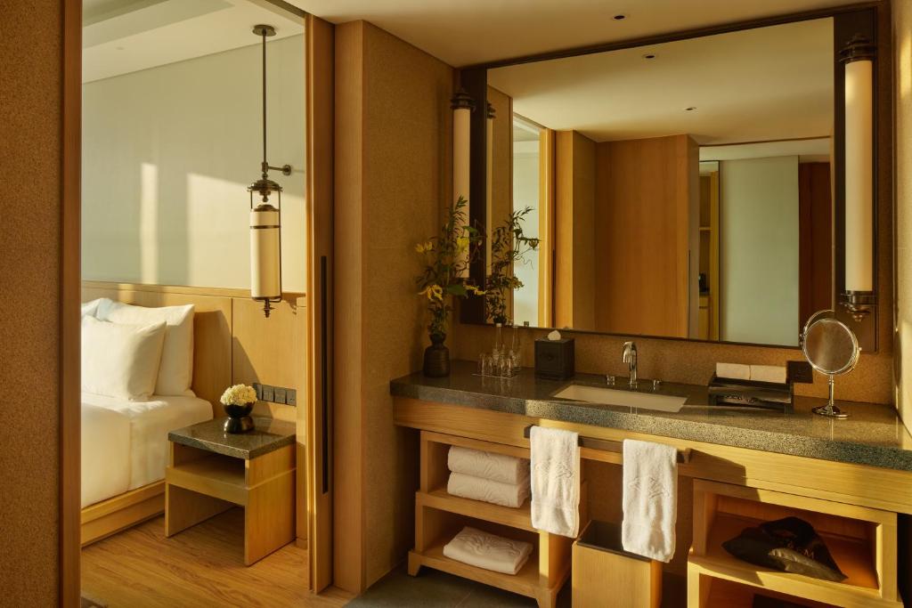 Koupelna v ubytování Hotel Tentrem Jakarta