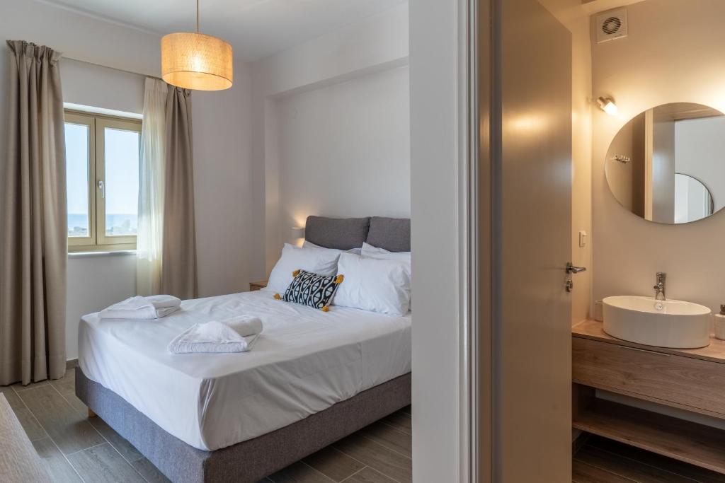Postel nebo postele na pokoji v ubytování Istorima Guesthouse