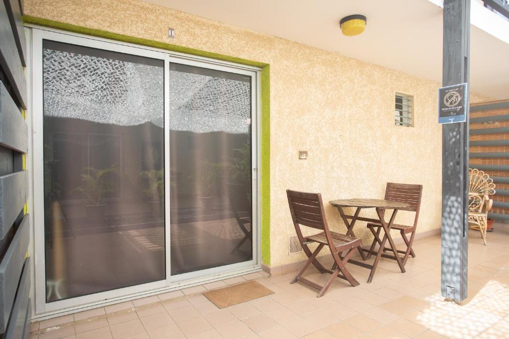 Balkón nebo terasa v ubytování 1- VACOA - CHAMBRE 1 - Rdc G
