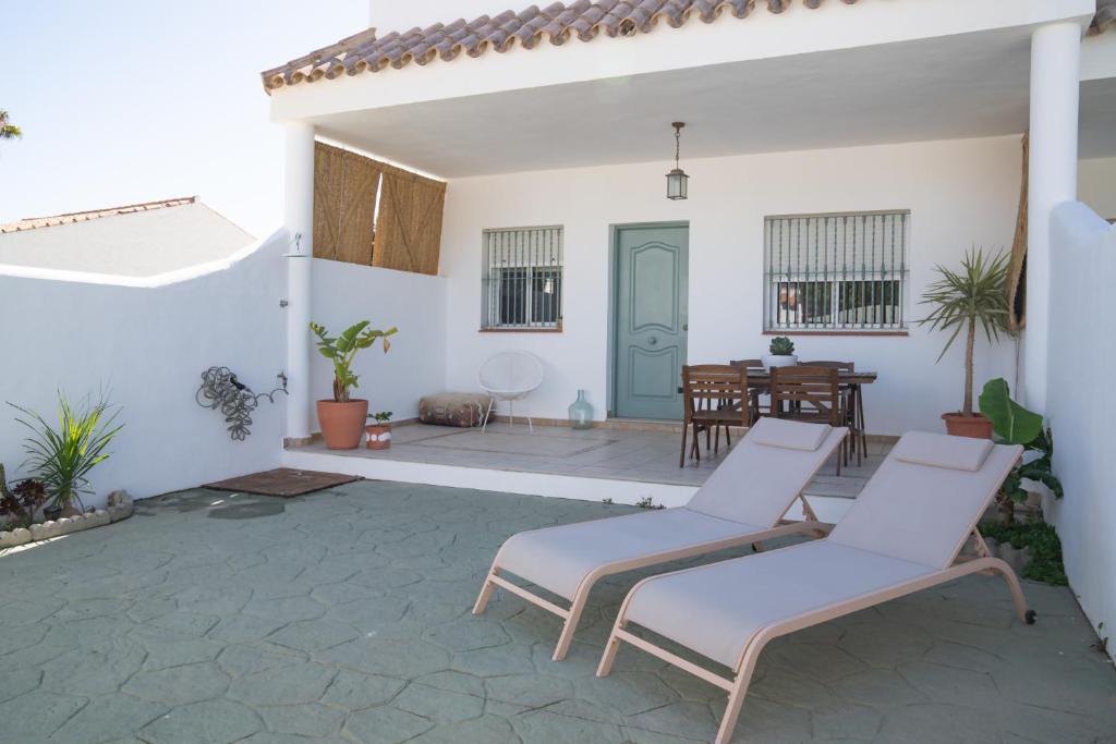 A patio or other outdoor area at Mi pequeño rincón