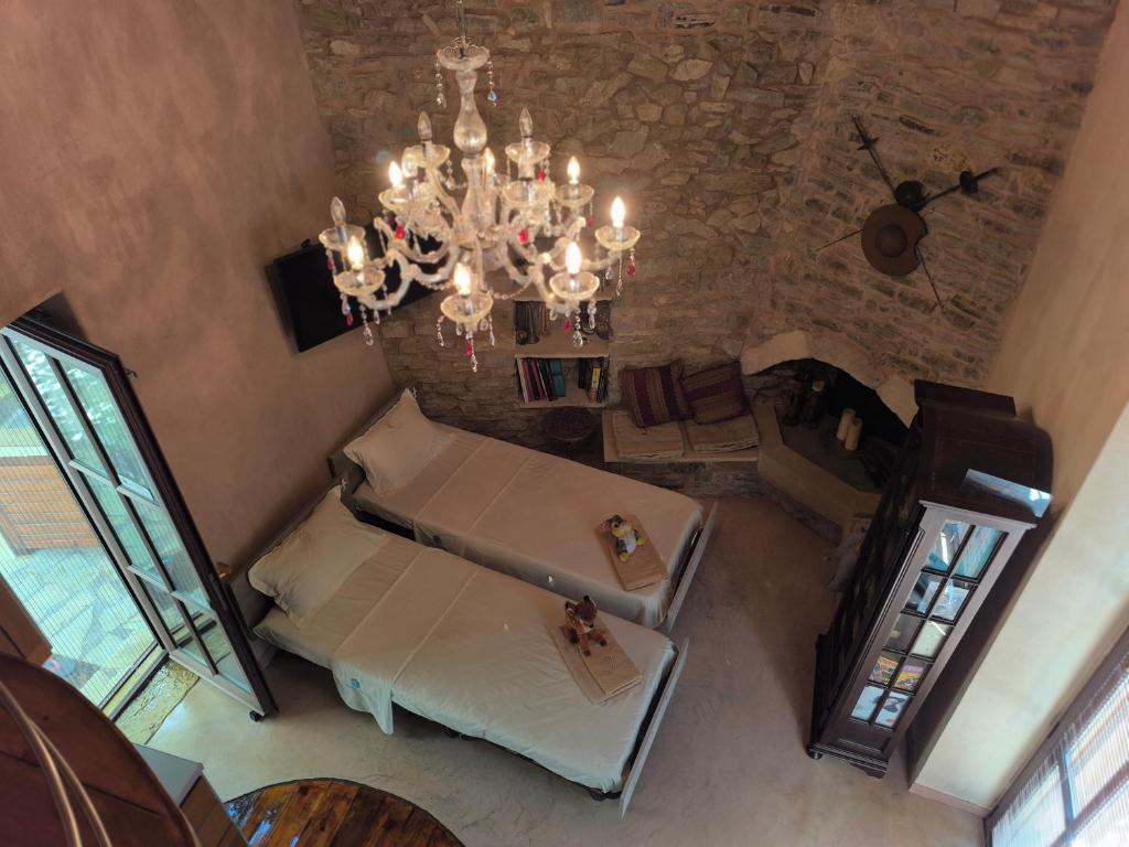 Postel nebo postele na pokoji v ubytování DonQuihotel Chalet