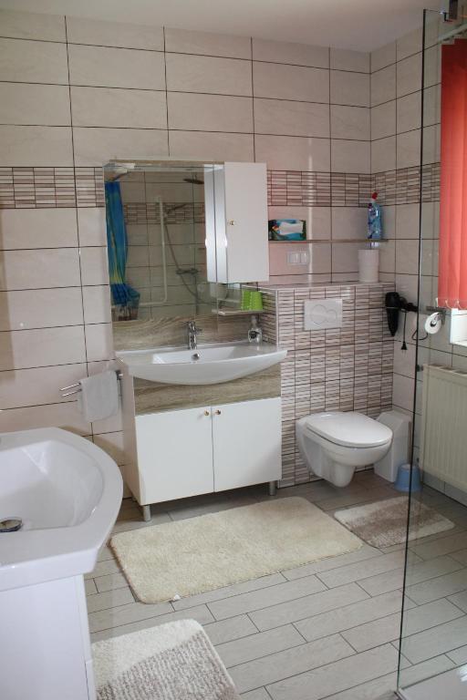 Koupelna v ubytování Ferienwohnung und Gästezimmer Gaspar