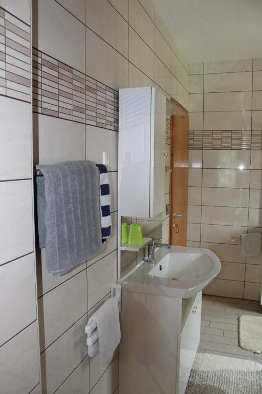 Koupelna v ubytování Ferienwohnung und Gästezimmer Gaspar