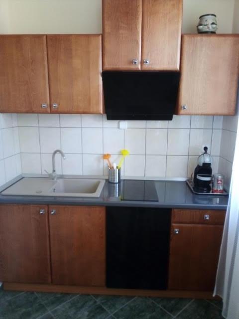 Kuchyňa alebo kuchynka v ubytovaní Apartman Ráchegy