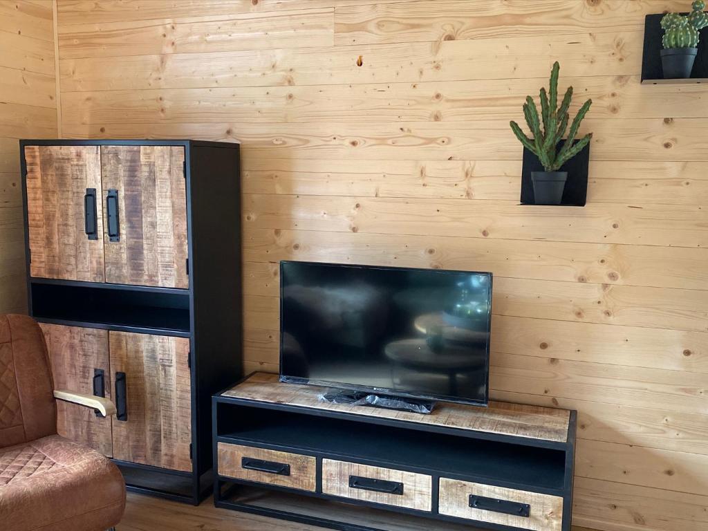 TV a/nebo společenská místnost v ubytování Nassfeld Chalet A and B