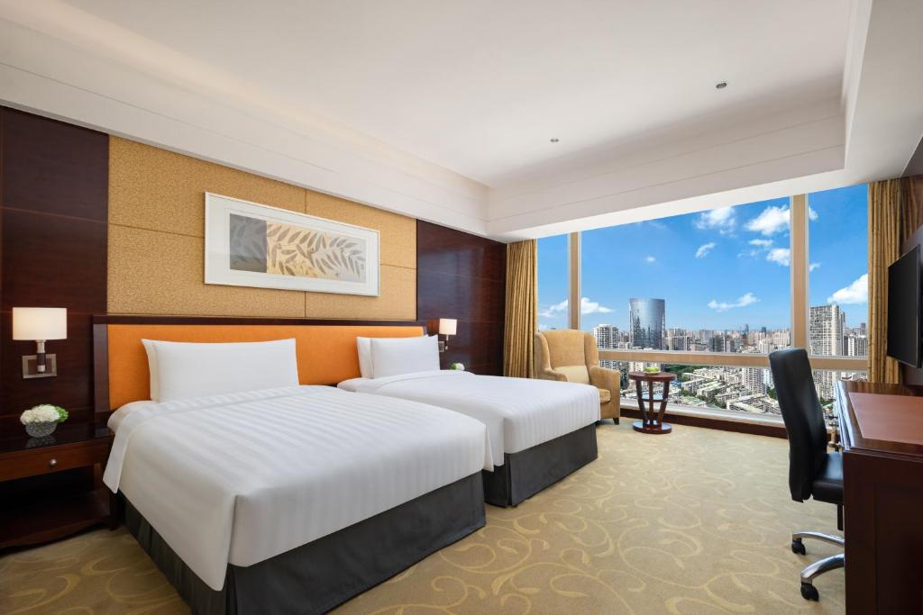 Shangri-La Chengdu - Deluxe Twin Room Con Vista A La Ciudad