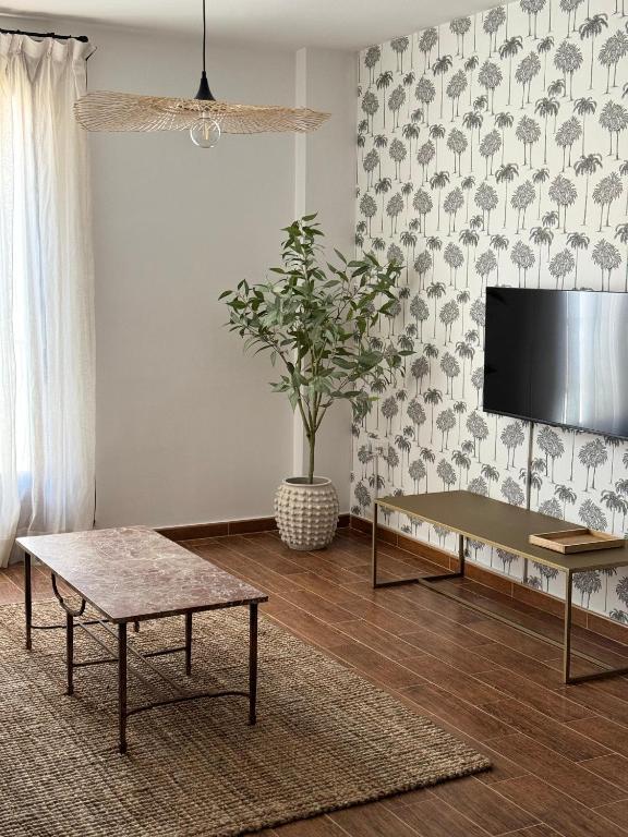 Et tv og/eller underholdning på Apartamento Ellie Balcuende