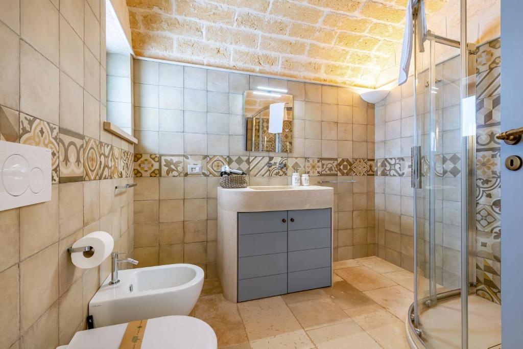 Koupelna v ubytování Relais I Secolari