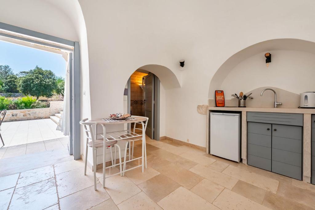 Kuchyň nebo kuchyňský kout v ubytování Relais I Secolari