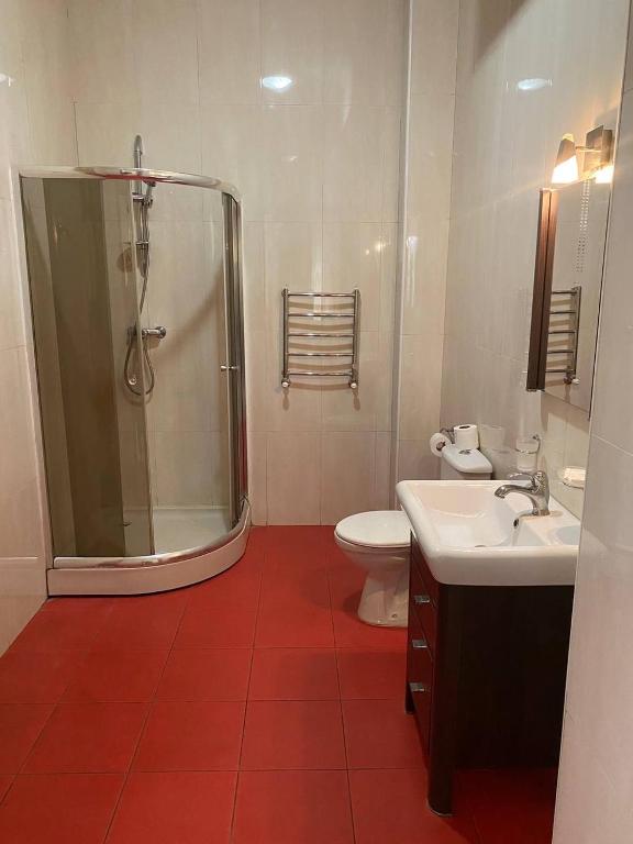 Koupelna v ubytování Valencia Hotel
