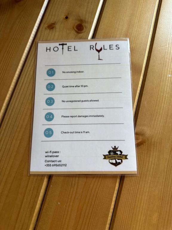 Certifikát, hodnocení, plakát nebo jiný dokument vystavený v ubytování Kantina & Ferma Dukat