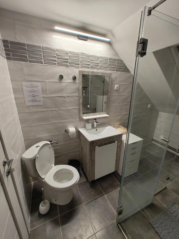 Koupelna v ubytování Miki Private Room