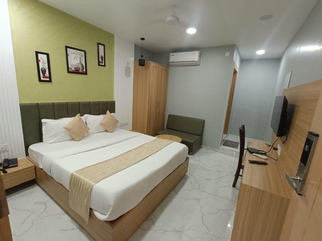 Postel nebo postele na pokoji v ubytování HOTEL NEW YORK