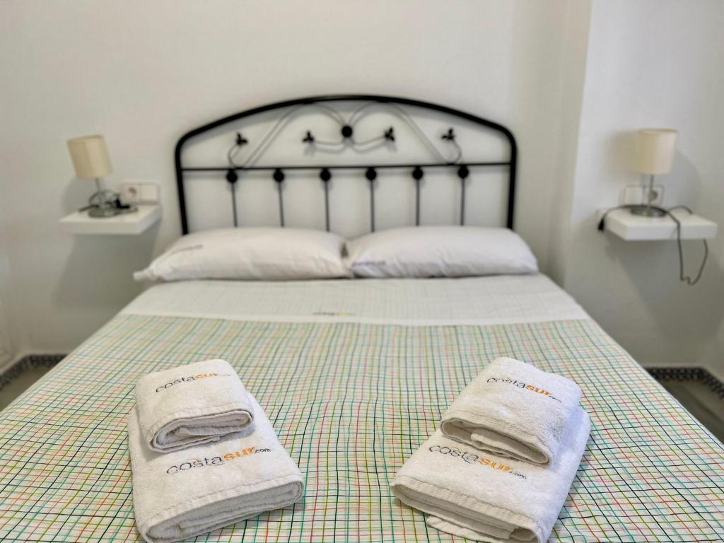 Postel nebo postele na pokoji v ubytování Apartamento Alextia La Barrosa