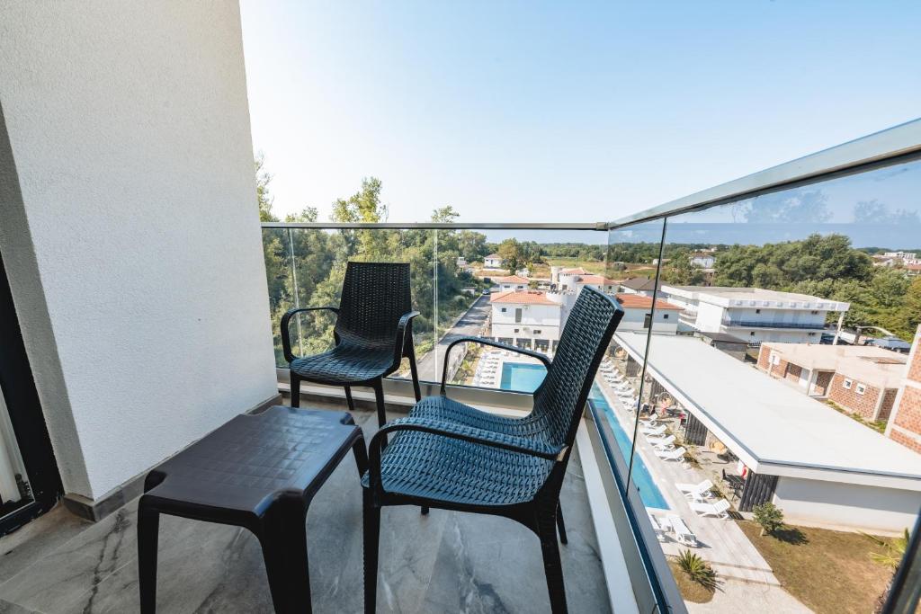 Balkón nebo terasa v ubytování M&N Holiday Resort