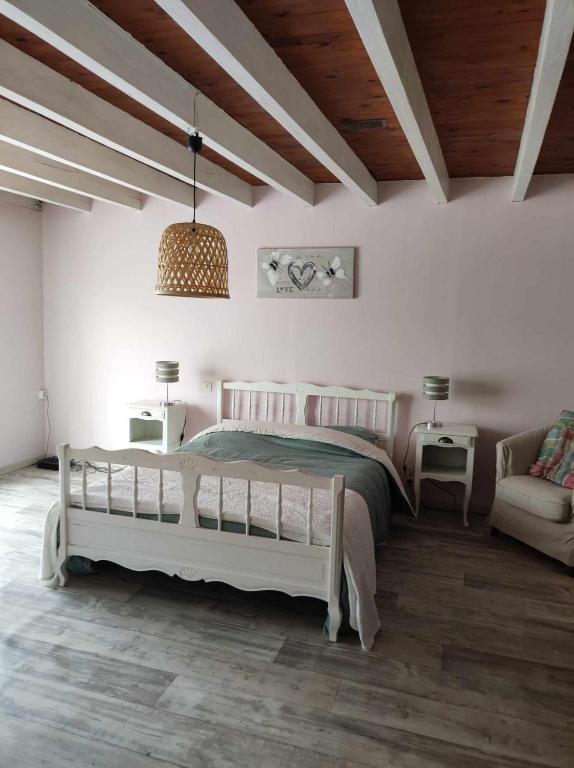 Postel nebo postele na pokoji v ubytování Le gîte Gabriel