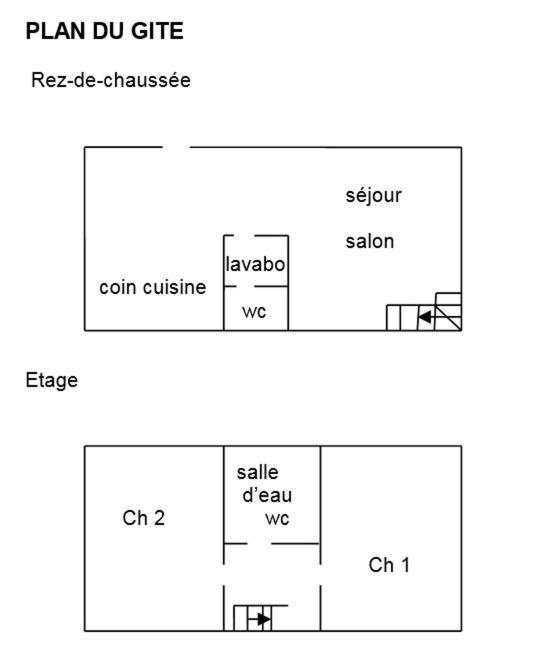 Plan piętra w obiekcie Le figuier