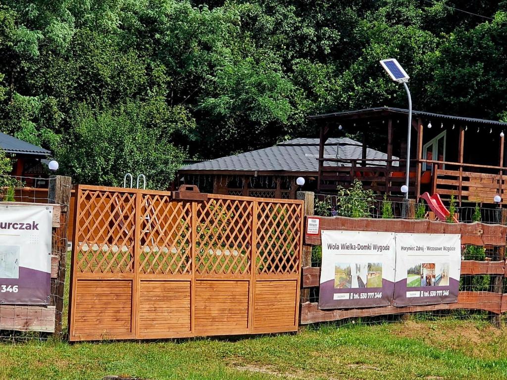 Vonkajšia záhrada v ubytovaní Wola Wielka - Domki Wygoda Nr1