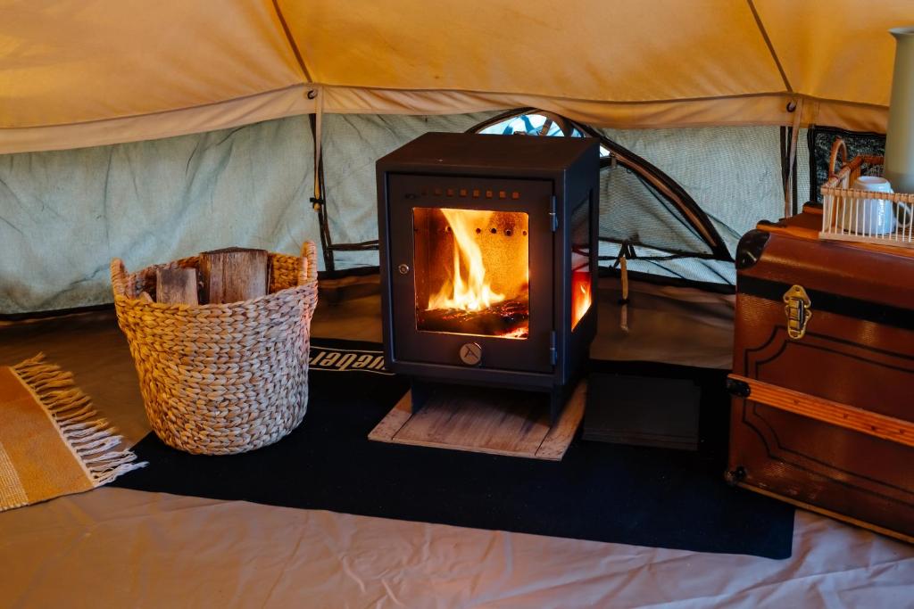 Fotografie z fotogalerie ubytování Glampingtält i naturen v destinaci Molkom