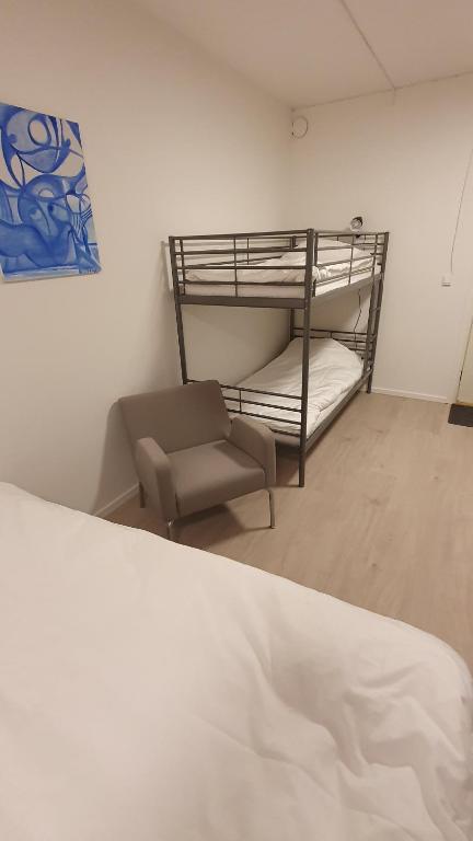 Postel nebo postele na pokoji v ubytování Folketshus i Olshammar