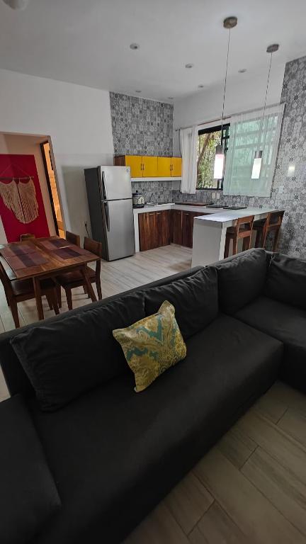 Kuchyň nebo kuchyňský kout v ubytování Tu Departamento en Mahahual