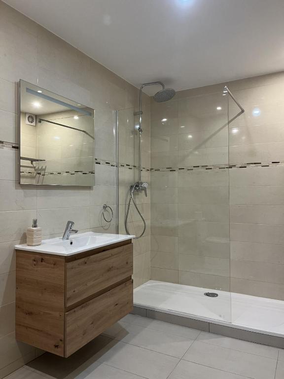 Koupelna v ubytování AppartHôtel Elite Spa