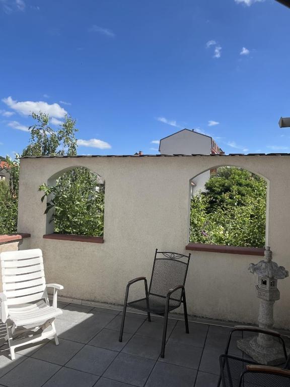 Balkón nebo terasa v ubytování AppartHôtel Elite Spa
