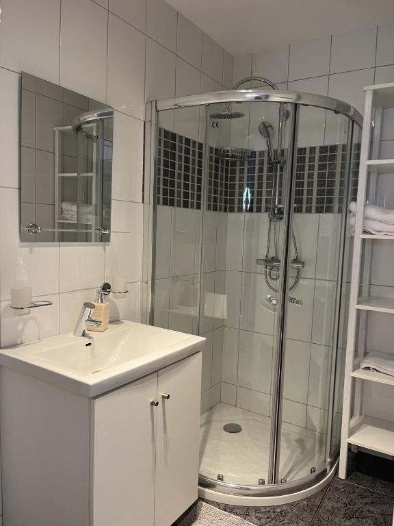 Koupelna v ubytování AppartHôtel Elite Spa