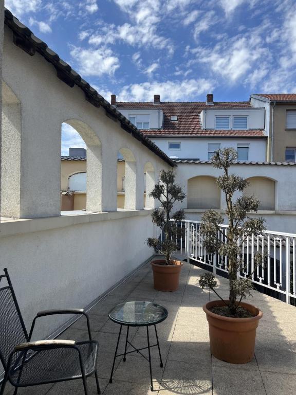 Balkón nebo terasa v ubytování AppartHôtel Elite Spa