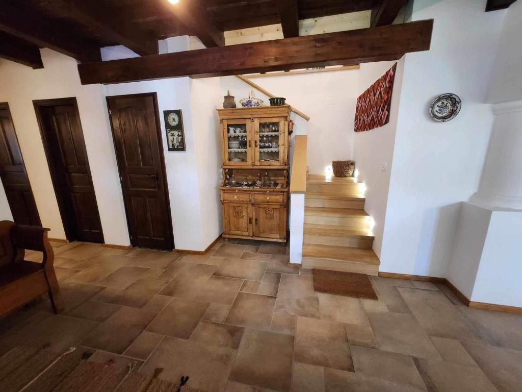 Kuchyň nebo kuchyňský kout v ubytování A nyugalom háza