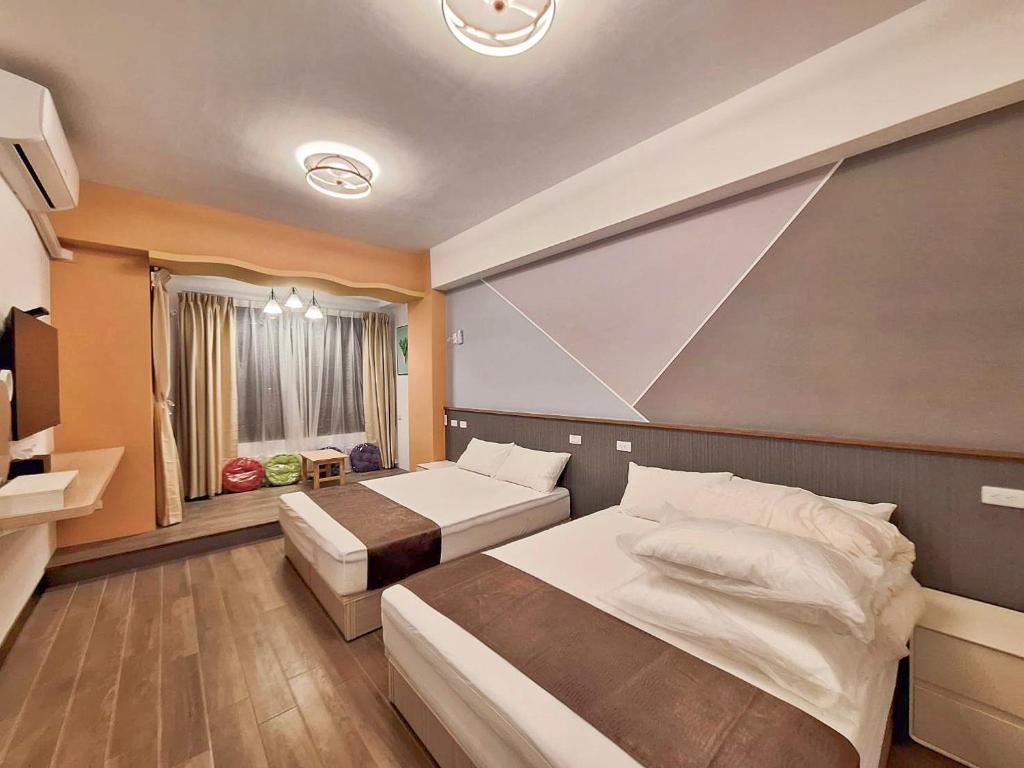 Postel nebo postele na pokoji v ubytování Happy Villa Sea View B&B